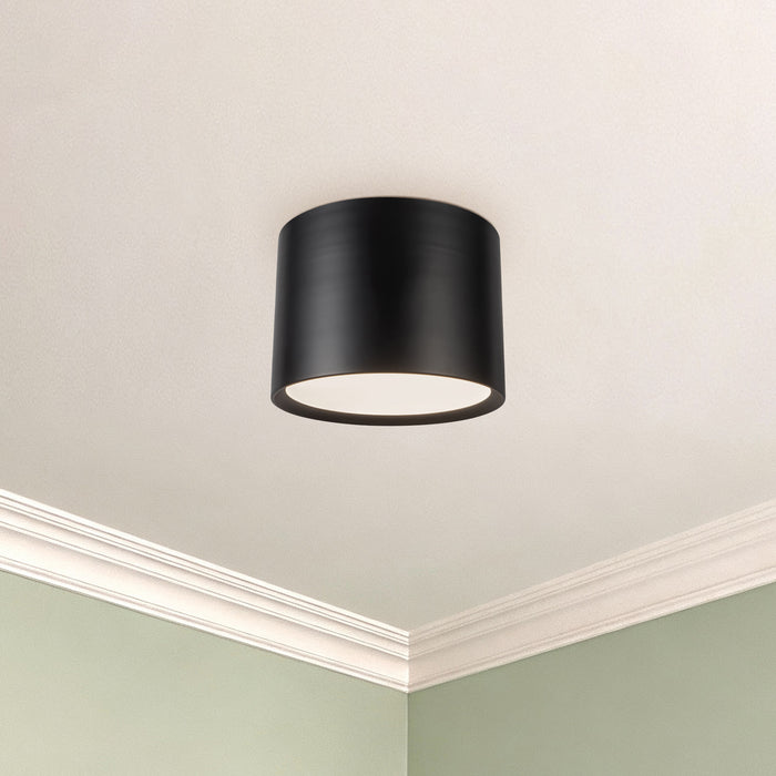 Uma 15-in Steel Semi-Flush Mount