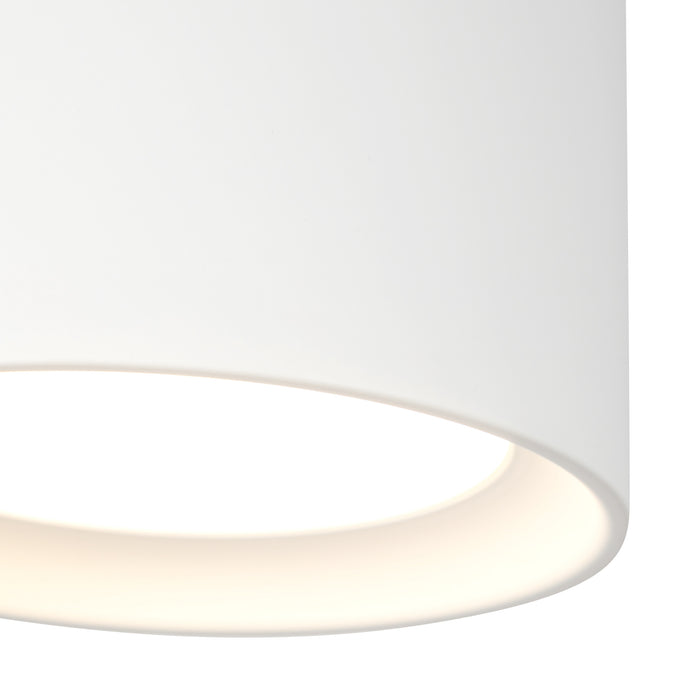 Uma 7-in Steel Semi-Flush Mount