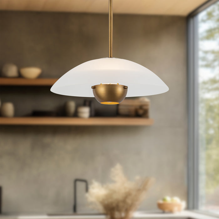 Umbra 14-in Pendant with Black Diffuser