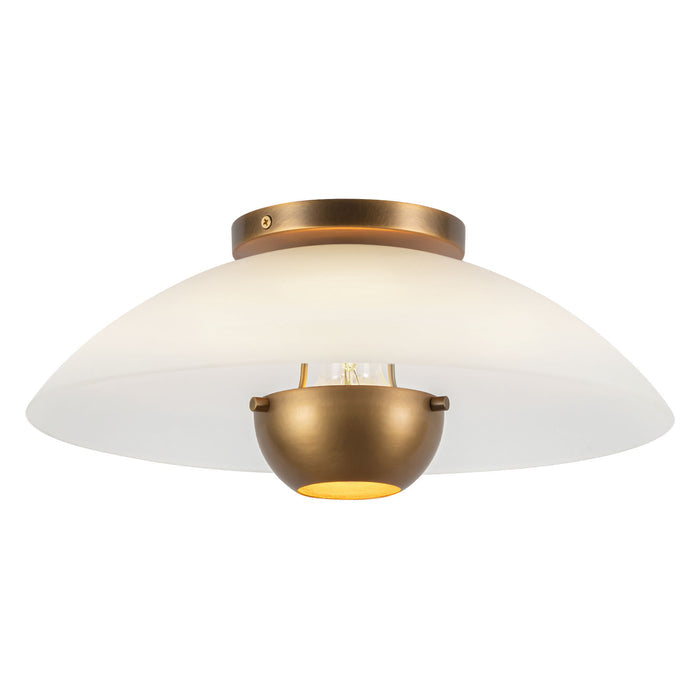 Umbra 14-in Steel Semi-Flush Mount