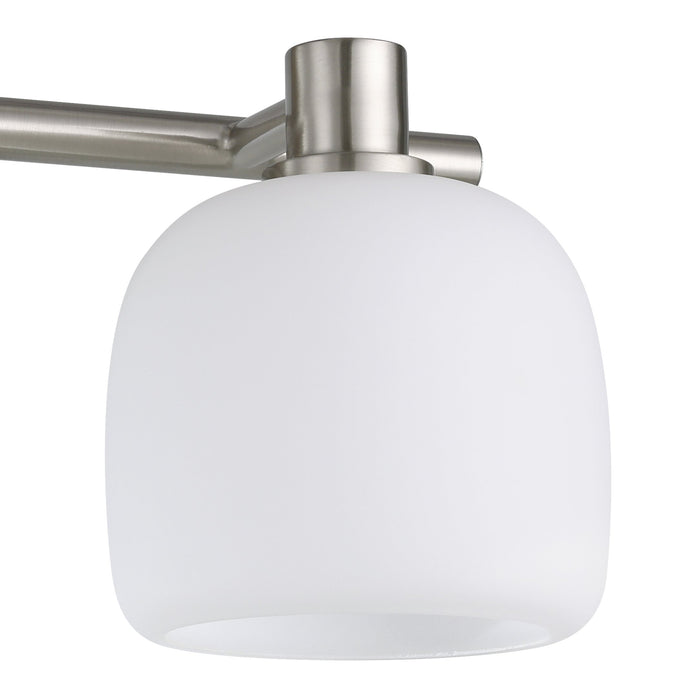 Valentina 15-inch 2-light Brushed Nickel Vanity Light with Etched Opal Glass Shades
