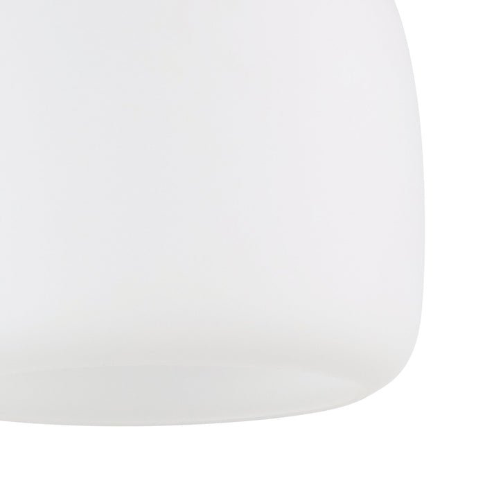 Valentina 5-inch 1-light Matte Black Vanity Light with Etched Opal Glass Shade