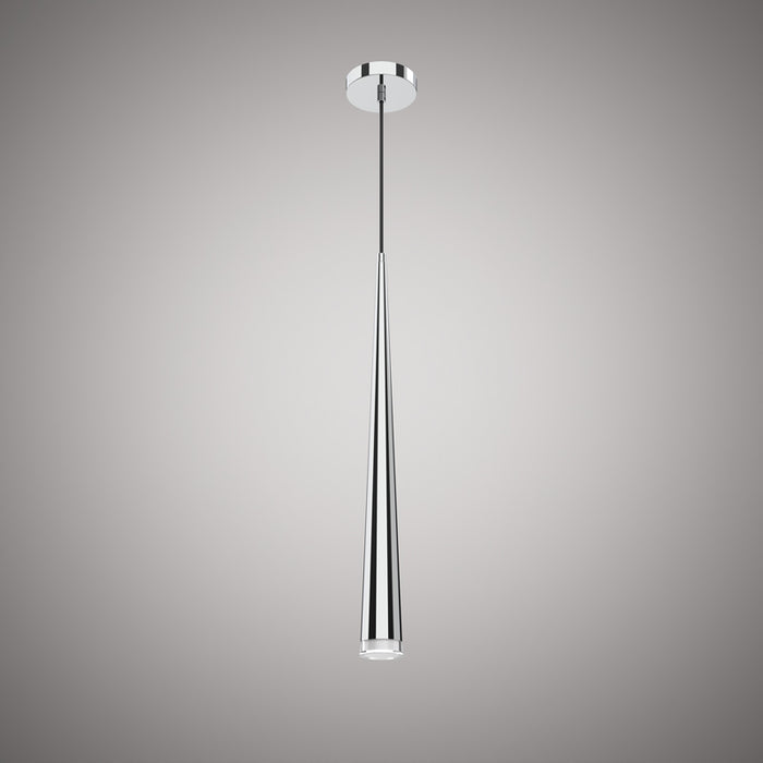 1 Lights Vega Single pendant Chrome  Dimmable 25W