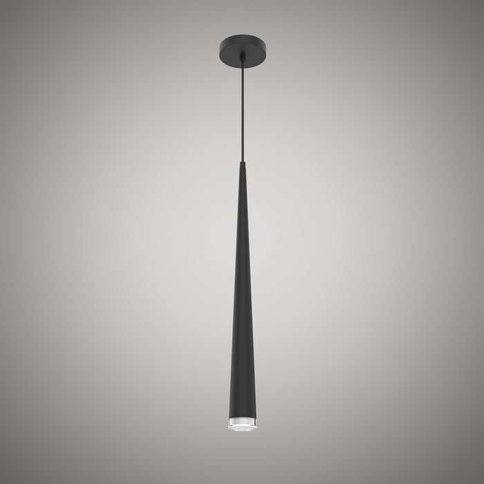 1 Lights Vega Single pendant Matte Black  Dimmable 25W