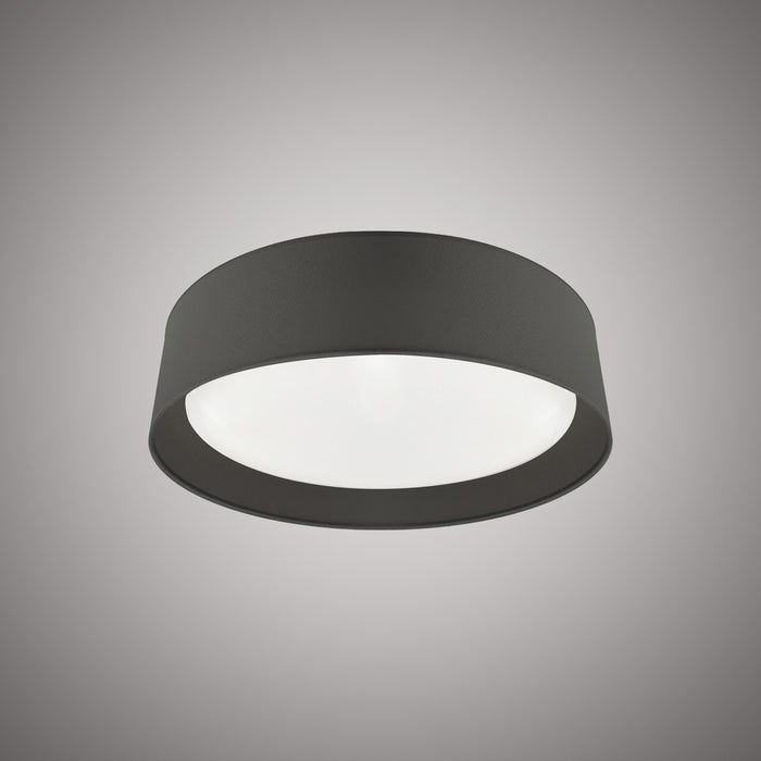 Verona 16-in Flush Mount Matte Black  Dimmable 26W