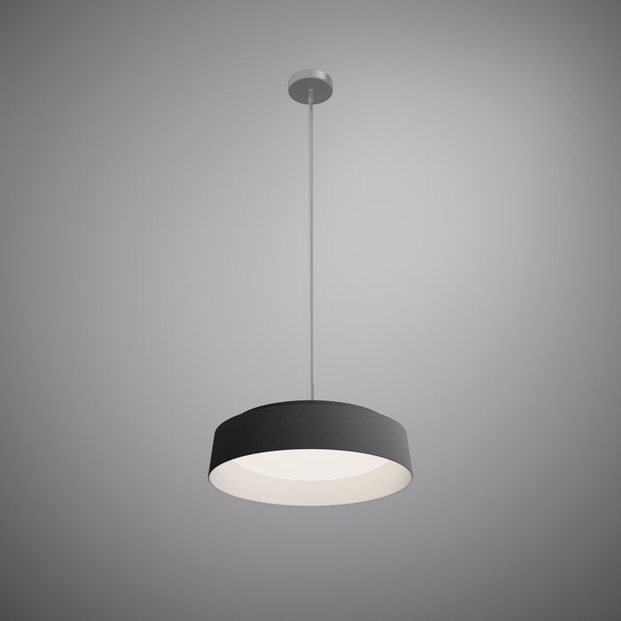 Verona Pendant Matte Black/Brushed Nickel  Dimmable