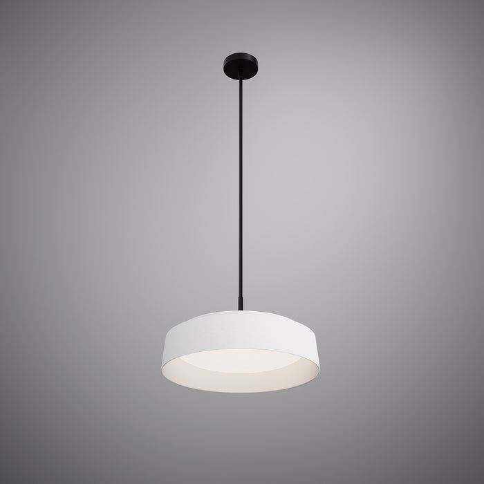 Verona Pendant Matte White/Matte Black  Dimmable