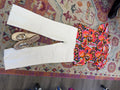Vervet high rise crop flare- white