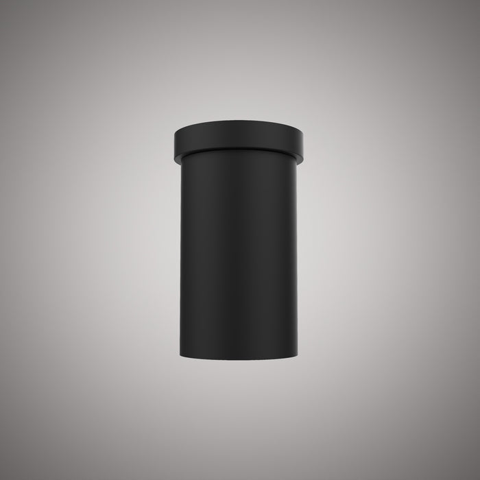 1 Lights Volt 5-in Flush Mount Matte Black  Dimmable 60W