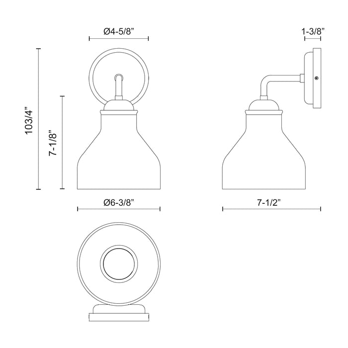 Westlake 6-in Steel Vanity Light