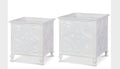 White Tile Planters