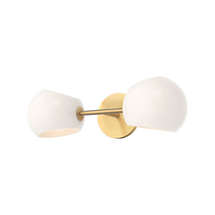 Brushed Gold/Opal Matte Glass