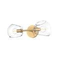 Brushed Gold/Clear Glass