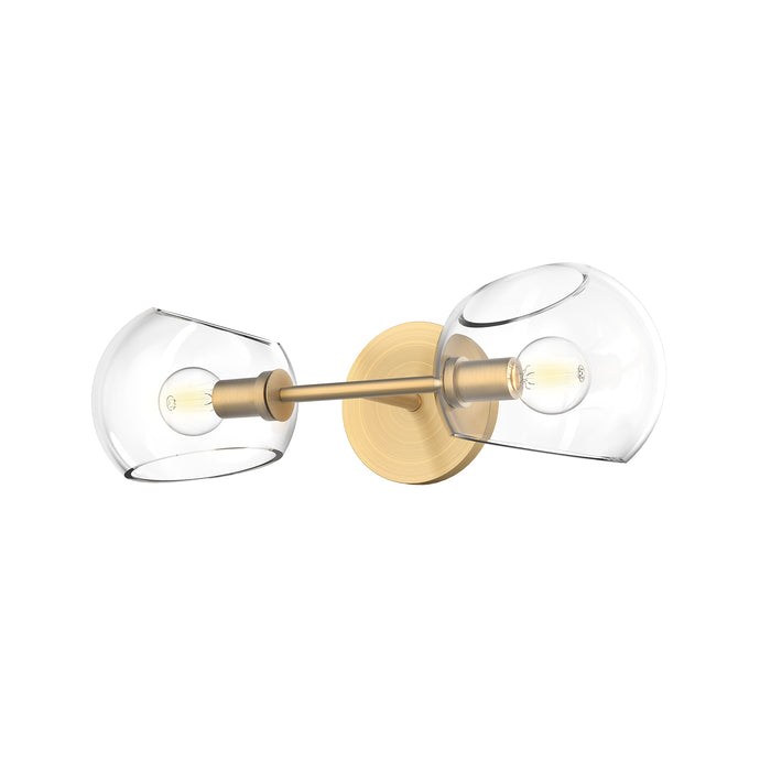 Brushed Gold/Clear Glass