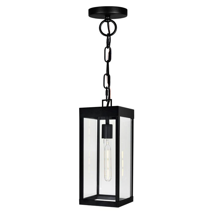 Windsor Outdoor Hanging Lights Black 1 Light