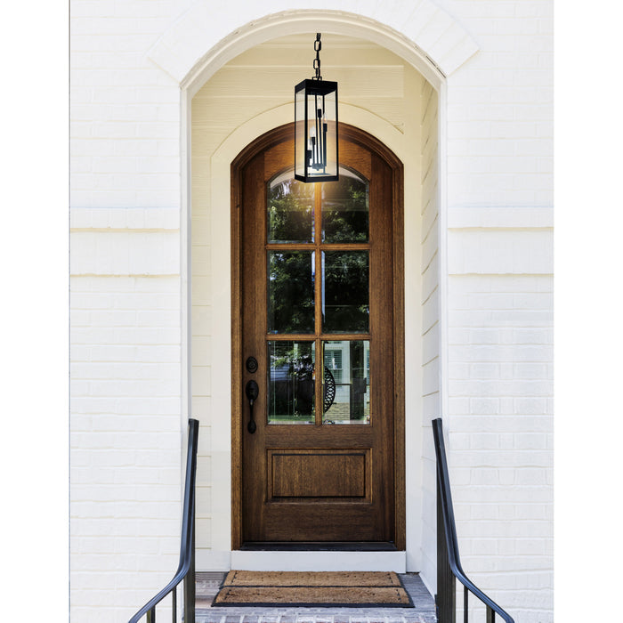 Windsor Outdoor Hanging Lights Black 4 Lights