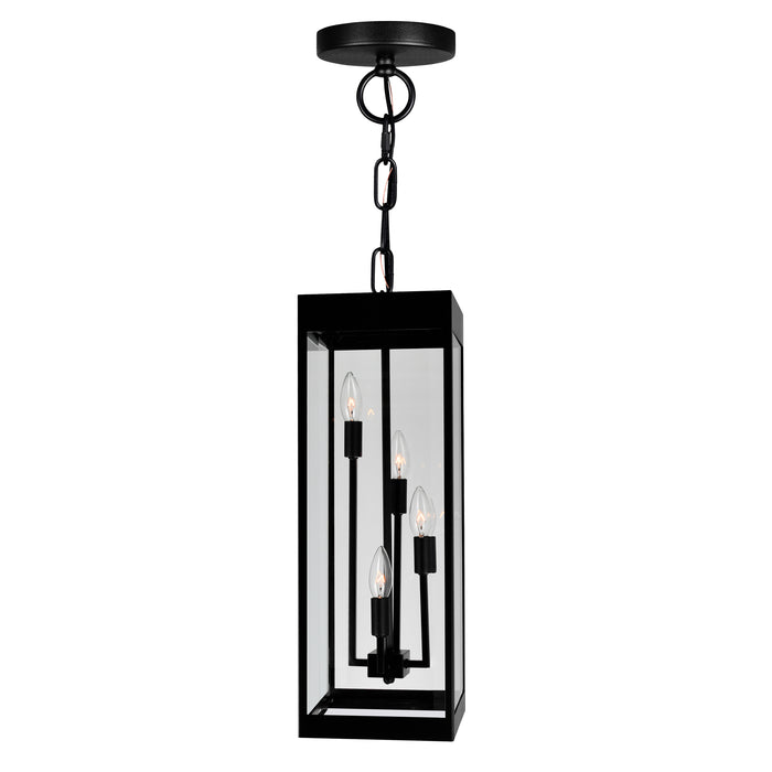 Windsor Outdoor Hanging Lights Black 4 Lights