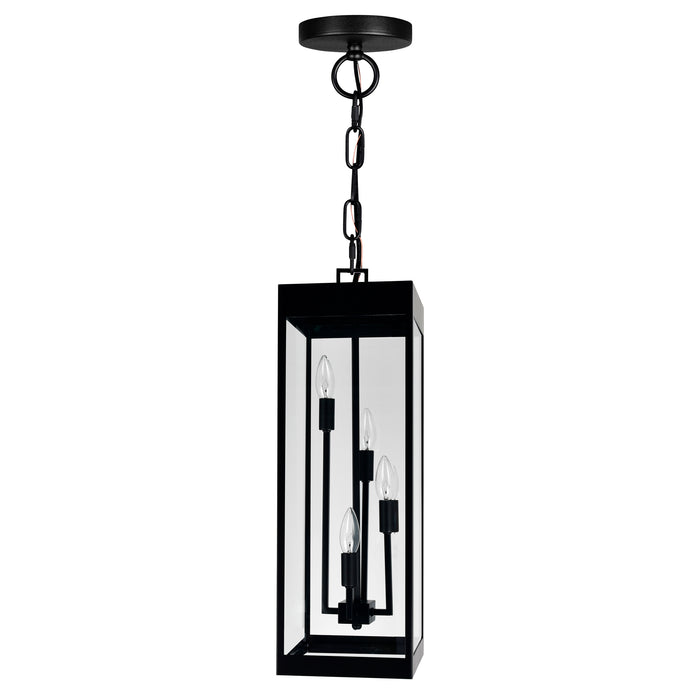 Windsor Outdoor Hanging Lights Black 4 Lights