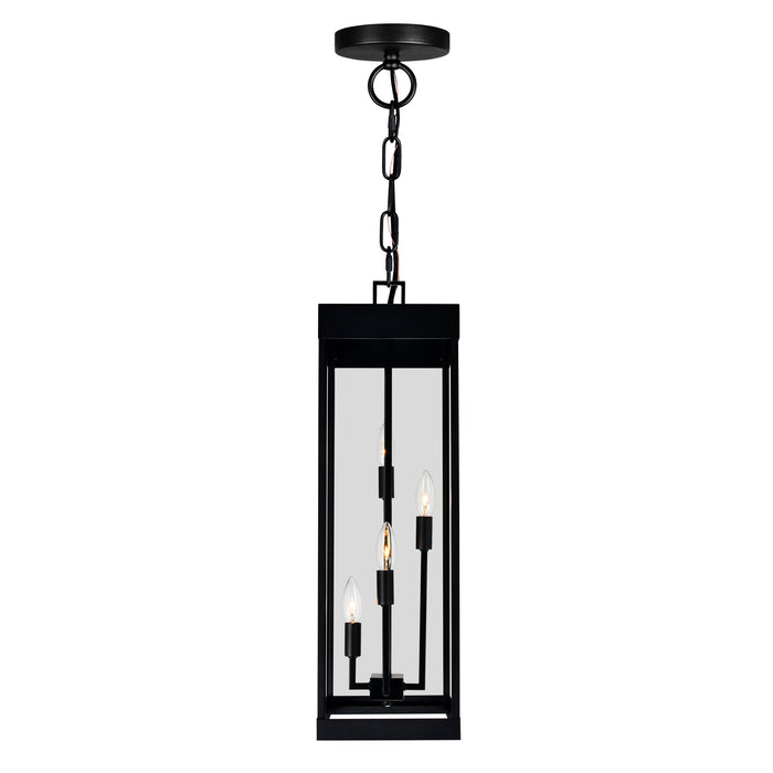 Windsor Outdoor Hanging Lights Black 4 Lights