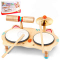 WINGYZ Kids Drum Set, 6-in-1 Wooden Musical Instrument Table
