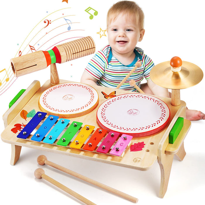 WINGYZ Kids Drum Set for Toddlers Baby Music Instruments for 1-3 Year Old