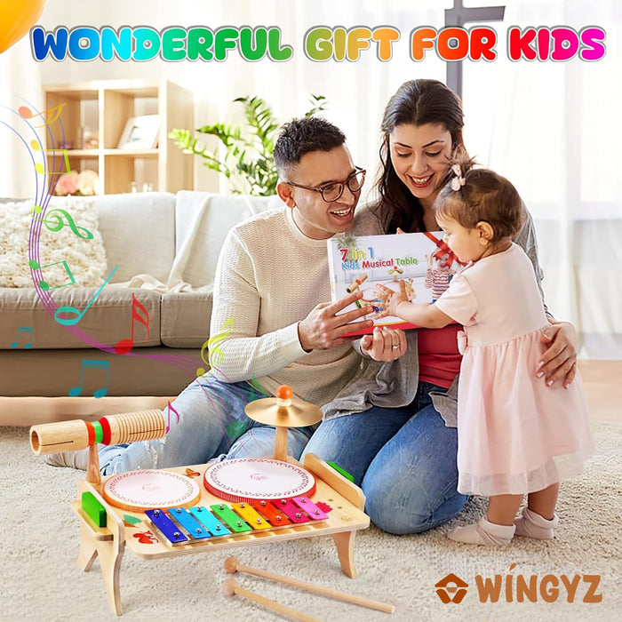 WINGYZ Kids Drum Set for Toddlers Baby Music Instruments for 1-3 Year Old