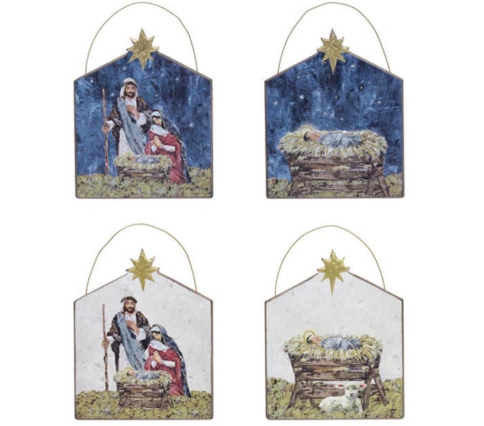 WOODEN RELIGIOUS ORNAMENTS