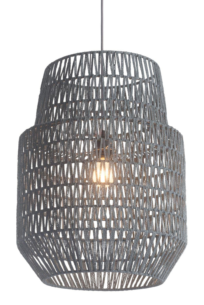 Zuo Daydream Ceiling Lamp, Metal, 143in x 18in x 24in, Gray, Model 50209