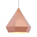 Zuo Forecast Ceiling Lamp, Alloy Steel, 131in x 14in x 13in, Rose Gold, Model 50174